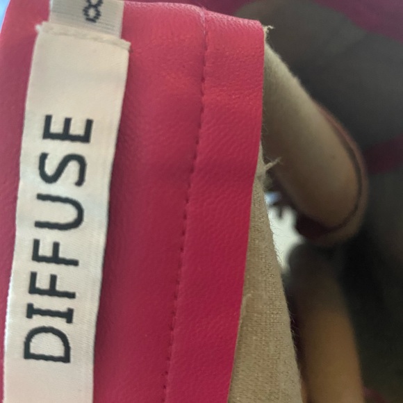 Pink Faux Leather Mini Skirt - Picture 3 of 3